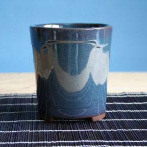 Runde Kaskadenschale - blaugrün